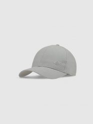 4F Czapka z daszkiem strapback uniseks - szara L/XL. Szare czapki damskie 4F, na lato, bez wzorów, z bawełny, sportowe. W wyprzedaży za 39.99 zł.