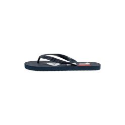 Klapki Fila Troy. Niebieskie klapki męskie Fila, bez wzorów, z materiału, bez zapięcia. Za 41.99 zł.