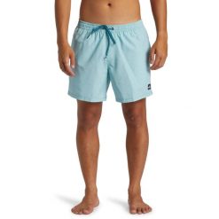 Szorty kąpielowe dla Mężczyzn EVERYDAY DELUXE VOLLEY 15" Niebieski. Niebieskie kąpielówki męskie Quiksilver, bez wzorów, z materiału, sportowe. Za 142.95 zł.