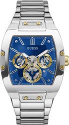 Zegarek Guess Zegarek męski Guess GW0456G5 srebrny. Szare zegarki męskie Guess, z aplikacjami, srebrne. Za 845.00 zł.
