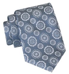 Klasyczny, Szeroki Krawat Męski CHATTIER - Niebieski w Duże Grochy. Niebieskie krawaty i muchy Chattier, bez wzorów, z tkaniny, eleganckie. Za 49.00 zł.
