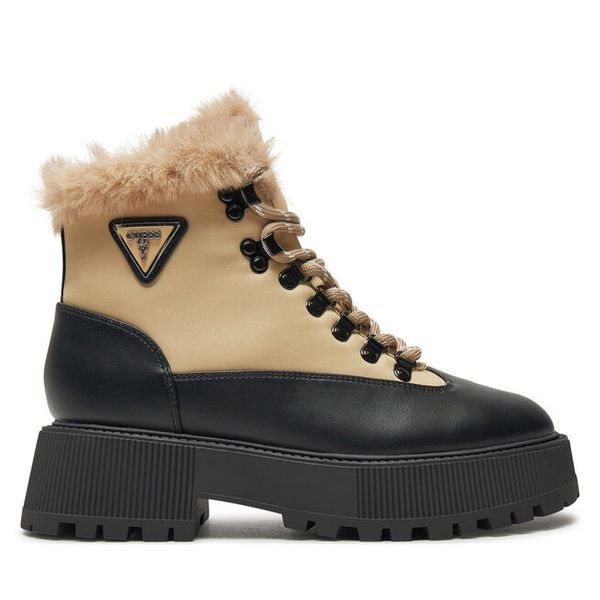 Trapery Guess. Brązowe trapery damskie Guess, bez zapięcia. Za 459.99 zł.