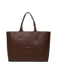 Gino Rossi Torebka CEO-EVI-LA513-332-3 Brązowy. Brązowe shopperki damskie Gino Rossi, bez wzorów, z materiału, bez dodatków. Za 219.99 zł.