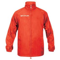 Męska Kurtka Wodoodporna Basico. Czerwone kurtki męskie Givova, l, bez wzorów, sportowe, bez kaptura. Za 74.99 zł.