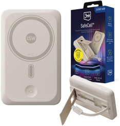 Powerbank 3MK 3mk SafeCell 4 in 1 Semi-Solid 22.5W Build in Cable Apple Watch MagSafe 10,000mAh Beige. Brązowe powerbanki 3mk. Za 179.90 zł.