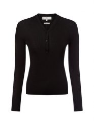 IPURI Sweter z dzianiny Kobiety Lyocell czarny, L. Czarne swetry nierozpinane damskie IPURI, l, bez wzorów, z bawełny, eleganckie, bez kołnierzyka, bez ramiączek. Za 199.95 zł.