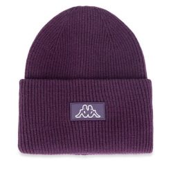 Czapka Kappa. Fioletowe czapki damskie Kappa, na zimę, bez wzorów. Za 59.99 zł.