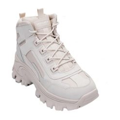Skechers Buty Damskie Trekkingowe Beżowe Blox - Block Gawkers 36,5 EU. Brązowe obuwie trekkingowe damskie Skechers, bez zapięcia. Za 282.55 zł.