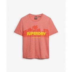 T-shirt casual w paski dla kobiet Superdry. Brązowe t-shirty damskie Superdry, bez wzorów, casualowe, bez kołnierzyka, bez ramiączek. W wyprzedaży za 134.25 zł.