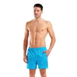 Spodenki kąpielowe męskie Arena Fundamentals Arena Logo Boxer R. Niebieskie kąpielówki męskie ARENA, l, bez wzorów, z tkaniny. Za 119.99 zł.