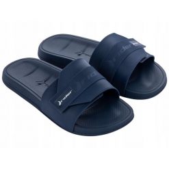 Klapki basenowe męskie RIDER Free Mix Slide. Niebieskie klapki męskie Rider, bez wzorów, bez zapięcia. Za 89.99 zł.