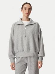 Guess Bluza V6YQ25 K4801 Szary Regular Fit. Szare bluzy damskie Guess, s, z aplikacjami, z syntetyku, bez ramiączek, bez kaptura. Za 344.99 zł.