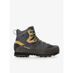 Buty trekkingowe męskie AKU Trekker Lite III Wide GTX. Szare trekkingi męskie Aku, bez zapięcia. Za 983.39 zł.