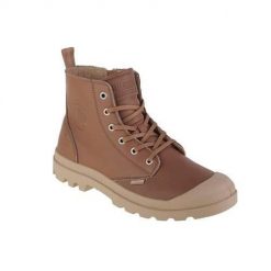 Buty do chodzenia męskie Palladium Pampa. Brązowe buty sportowe męskie Palladium, bez wzorów, z materiału, za kostkę, bez zapięcia, trekkingowe. Za 729.99 zł.