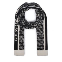 Szalik Guess. Czarne szaliki damskie Guess, z aplikacjami. Za 234.99 zł.