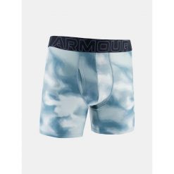 Bokserki męskie Under Armour M Perf Tech 6in Mix Mix. Niebieskie bokserki męskie Under Armour, bez wzorów, z materiału. Za 171.99 zł.