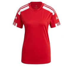 Koszulka damska adidas Squadra 21. Białe bluzki damskie Adidas, s, bez wzorów, sportowe, bez kołnierzyka, bez ramiączek. Za 69.00 zł.