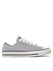 Converse Trampki Chuck Taylor All Star Suede A10417C Szary. Szare trampki i tenisówki damskie Converse, bez wzorów, ze skóry, bez zapięcia. Za 219.99 zł.