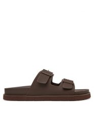 Gant Klapki 32634299 Brązowy. Brązowe klapki męskie GANT, bez wzorów, ze skóry, bez zapięcia. Za 329.99 zł.