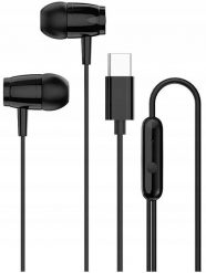 CANYON headphones SEP-5 TYPE-C Black. Czarne słuchawki douszne Canyon. Za 44.26 zł.