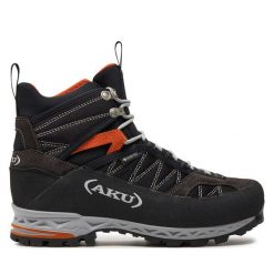 Trekkingi Aku. Czarne botki męskie Aku, bez wzorów, z gore-texu, sportowe, bez obcasa, bez zapięcia. Za 849.99 zł.