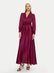 Rinascimento Sukienka wieczorowa CFC0120276003 Bordowy Regular Fit. Czerwone sukienki damskie Rinascimento, xs, bez wzorów, z syntetyku, wizytowe, bez kołnierzyka, bez ramiączek. Za 439.99 zł.