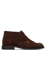 Tommy Hilfiger Trzewiki Corporate Dressy Suede Lace Boot FM0FM05951 Brązowy. Brązowe botki męskie Tommy Hilfiger, bez wzorów, ze skóry, bez obcasa, bez zapięcia. Za 649.99 zł.
