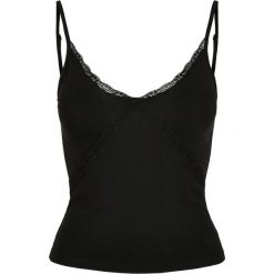 Damski tank top Urban Classics lace 90 s (GT). Czarne topy damskie Urban Classics, s, bez wzorów, z koronki, bez kołnierzyka, bez ramiączek. Za 142.00 zł.