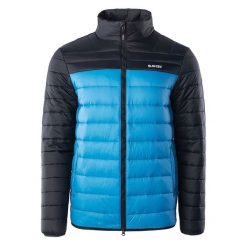 Kurtka męska pikowana Hi-Tec Montano - niebieska, Rozmiar M. Niebieskie kurtki męskie Hi-tec, na zimę, m, bez wzorów, sportowe, bez kaptura. Za 194.99 zł.