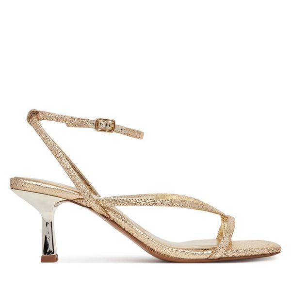 Sandały Aldo. Żółte sandały damskie Aldo, bez wzorów, bez obcasa, na szpilce, bez zapięcia. Za 359.99 zł.