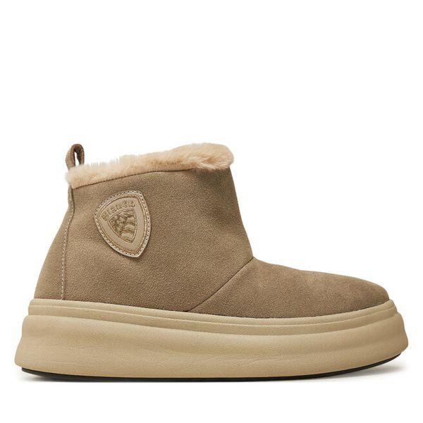 Śniegowce Blauer. Szare śniegowce damskie Blauer, bez zapięcia. Za 409.99 zł.