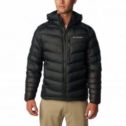 Kurtka ocieplana męska Columbia Labyrinth Loop Hooded z kapturem. Czarne kurtki męskie Columbia, m, bez wzorów, sportowe, z kapturem. Za 659.99 zł.