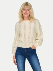 ONLY Sweter Rubina 15317515 Beżowy Regular Fit. Brązowe swetry nierozpinane damskie ONLY, xl, bez wzorów, z syntetyku, bez kołnierzyka, bez ramiączek. Za 159.99 zł.