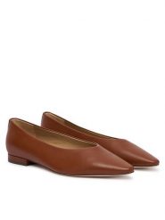 LAUREN RALPH LAUREN Baleriny Audri 802P18411004 Brązowy. Brązowe balerinki damskie Lauren Ralph Lauren, bez wzorów, ze skóry, bez obcasa, bez zapięcia. Za 769.99 zł.