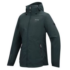 Damska wodoodporna kurtka z kapturem Hamara IV. Czerwone kurtki sportowe damskie Regatta, m, bez wzorów, z materiału, bez ramiączek, z kapturem, trekkingowe. Za 279.99 zł.