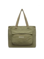 Roxy Torebka WBEOHP-ROXY-MZ-005-10 Khaki. Brązowe shopperki damskie Roxy, bez wzorów, z materiału, bez dodatków. Za 79.99 zł.