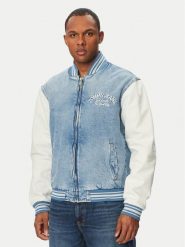 Tommy Jeans Kurtka bomber DM0DM22498 Niebieski Regular Fit. Niebieskie kurtki męskie Tommy Jeans, m, bez wzorów, z bawełny, bez kaptura. Za 949.99 zł.