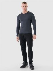 4F Spodnie treningowe szybkoschnące męskie - czarne 3XL. Czarne spodnie sportowe męskie 4F, m, bez wzorów, z dresówki, na fitness i siłownię. Za 179.99 zł.