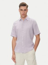 BOSS Koszula 50537382 Fioletowy Regular Fit. Fioletowe koszule męskie Boss, m, bez wzorów, ze lnu, bez kołnierzyka, bez ramiączek. Za 239.99 zł.