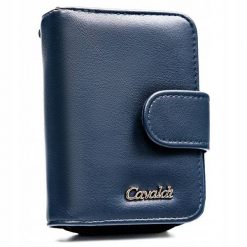 Portfel granatowy 4U Cavaldi N116-APU-BL. Niebieskie portfele damskie 4U Cavaldi, ze skóry. Za 30.39 zł.