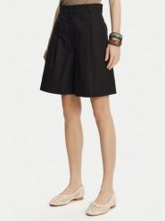 Weekend Max Mara Bermudy Ecuba 2515141032 Czarny Regular Fit. Czarne szorty damskie Weekend Max Mara, bez wzorów, z bawełny. Za 499.99 zł.