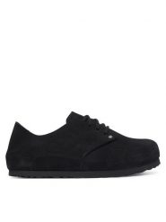 Birkenstock Półbuty Maine 1032861 Czarny. Czarne półbuty damskie Birkenstock, bez wzorów, ze skóry, bez obcasa, na płaskiej podeszwie, bez zapięcia. Za 719.99 zł.