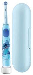 Szczoteczka magnetyczna Oral-B iO Kids Stitch + Etui niebieski. Niebieskie szczoteczki elektryczne Oral-B. Za 229.00 zł.