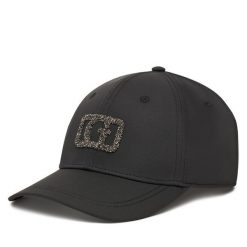 Czapka z daszkiem Guess. Czarne czapki damskie Guess, z aplikacjami. Za 129.99 zł.
