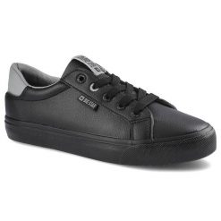Czarne Trampki Big Star Damskie Stylowe Obuwie. Czarne trampki i tenisówki damskie BIG STAR, bez wzorów, ze skóry ekologicznej, bez zapięcia. Za 109.00 zł.