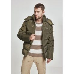 Parka Urban Classic hooded. Zielone parki męskie Urban Classics, na zimę, m, bez wzorów, bez kołnierzyka, z kapturem. Za 345.50 zł.