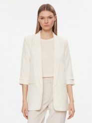 ONLY Marynarka Elly 15197451 Biały Regular Fit. Białe marynarki i żakiety damskie ONLY, bez wzorów, z syntetyku, bez kołnierzyka, bez ramiączek. Za 119.99 zł.