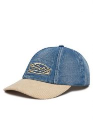 Guess Czapka z daszkiem AW5505 COT01 Niebieski. Niebieskie czapki damskie Guess, z aplikacjami, z bawełny. Za 159.99 zł.