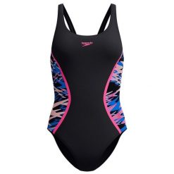 Strój kąpielowy damski Speedo Hyperboom Splc Msclbk. Czarne stroje kąpielowe damskie Speedo, m, bez wzorów. Za 169.99 zł.