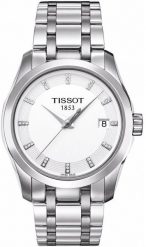 Zegarek Tissot Couturier Zegarek damski biała tarcza 32 mm (T035.210.11.016.00). Białe zegarki damskie TISSOT. Za 2,674.99 zł.